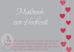 Postkarte "Mabrouk zur Hochzeit" - DIN A5 - grau