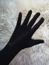 Handschuhe schwarz - mittellang -
